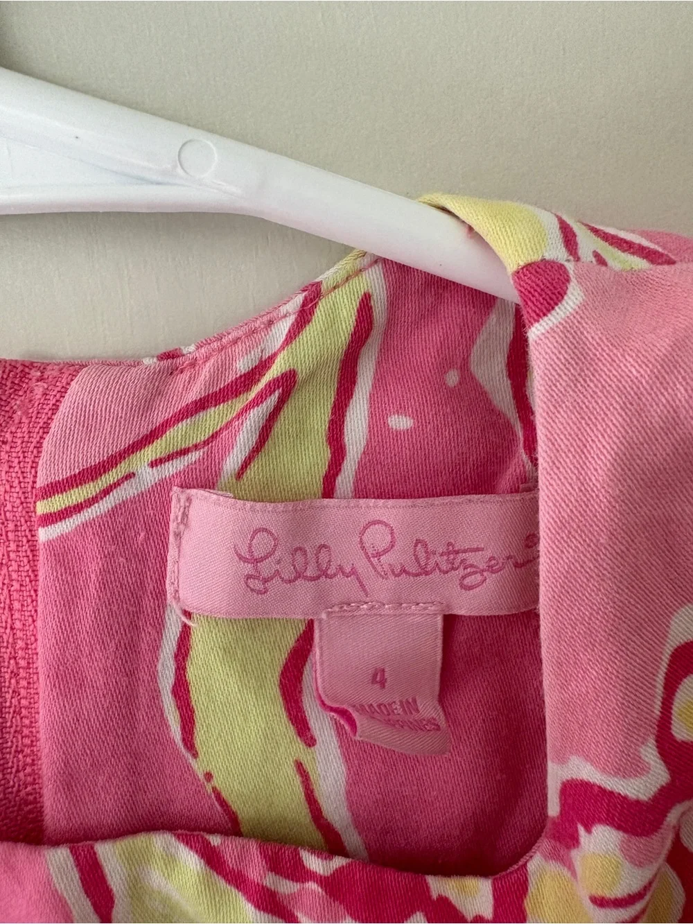 Lilly Pulitzer Shift Dress Floral Pink Blossom